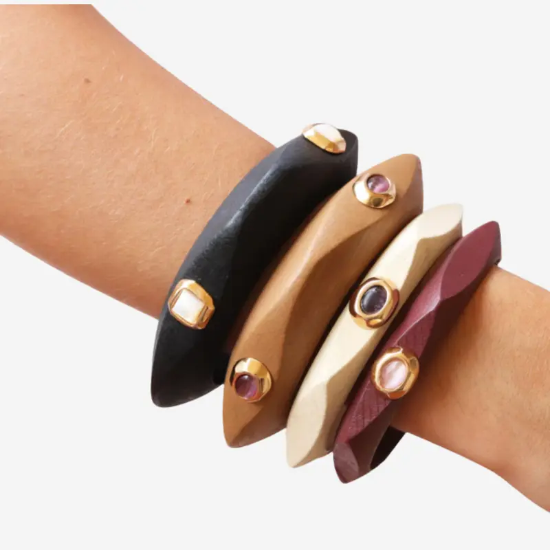 Pulsera caoba fina