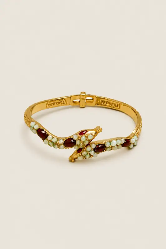 Pulsera De Serpiente En Jade