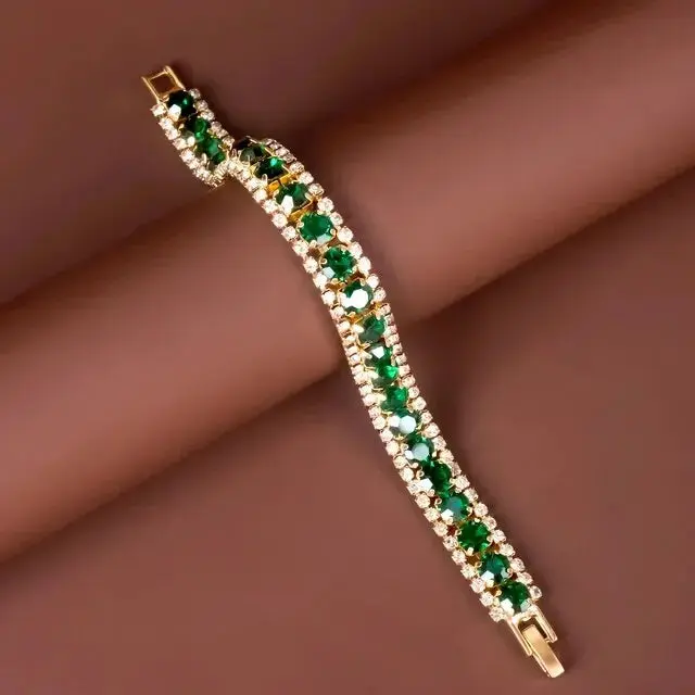 Pulsera Verde y Oro