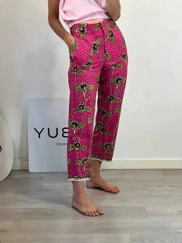 RAPTUS & ROSE. Pantalón rosa estampado