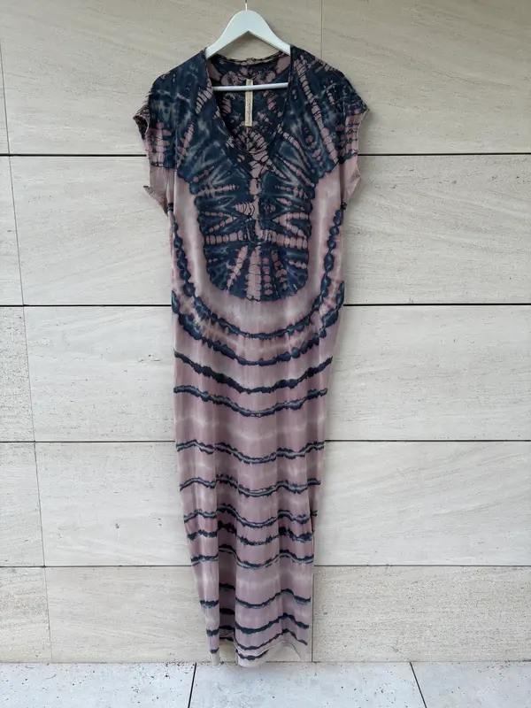 RAQUEL ALLEGRA. Vestido maxi algodón tie dye