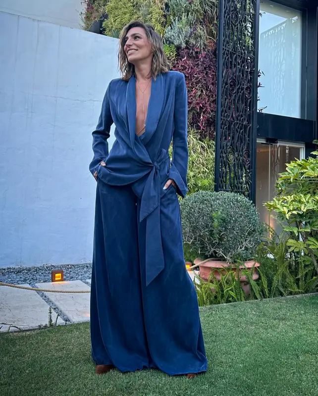 RAT&BOA. Total look azul fluido