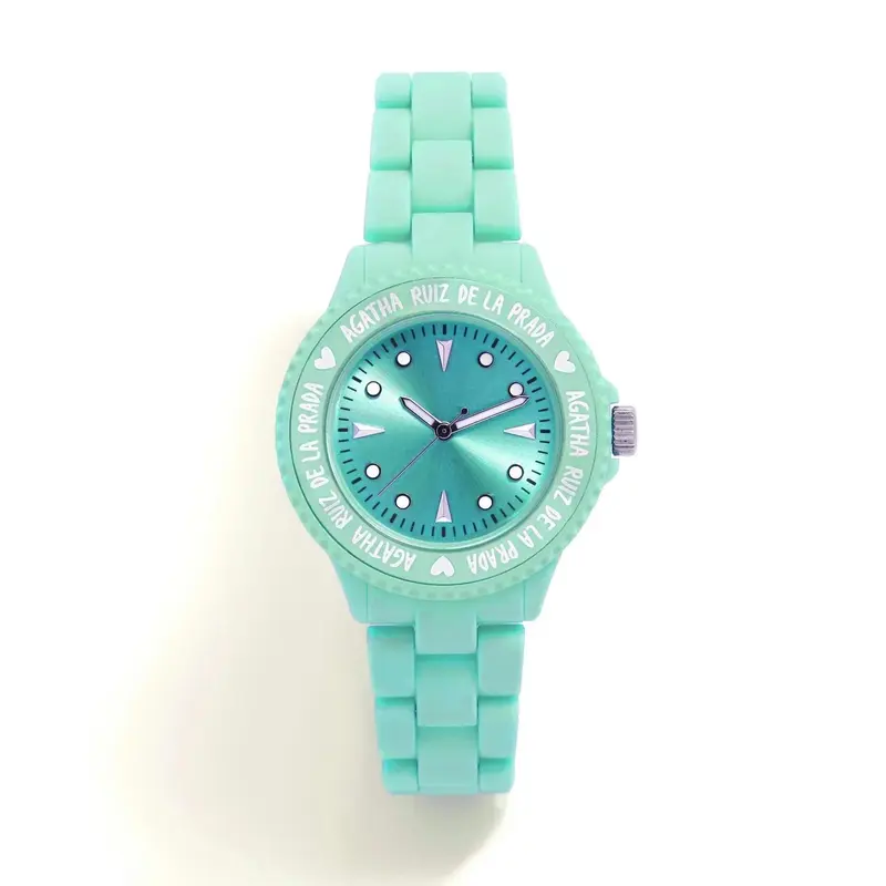 RELOJ PLASTICO VERDE