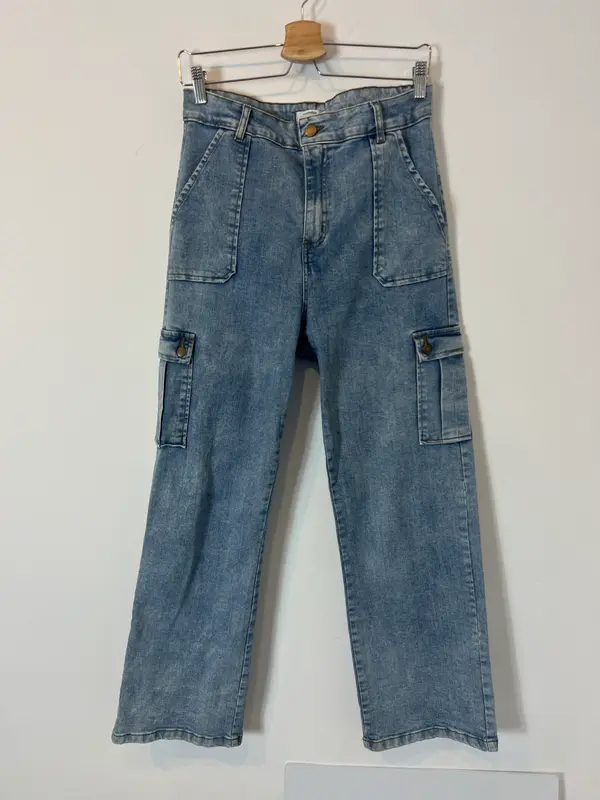 RENATTA&GO. Denim recto cargo. T 38