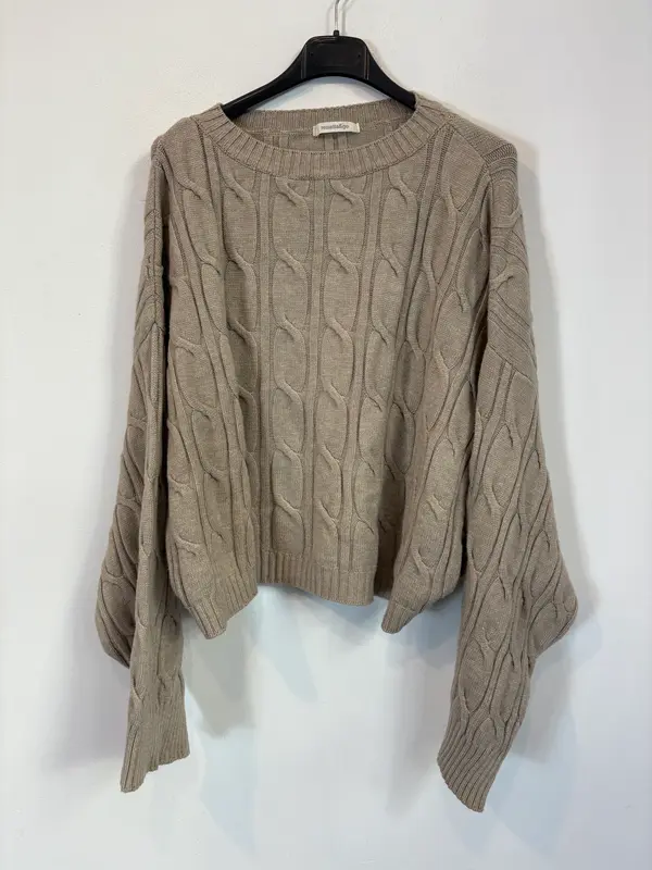 RENATTA&GO. Jersey beige ochos. TU