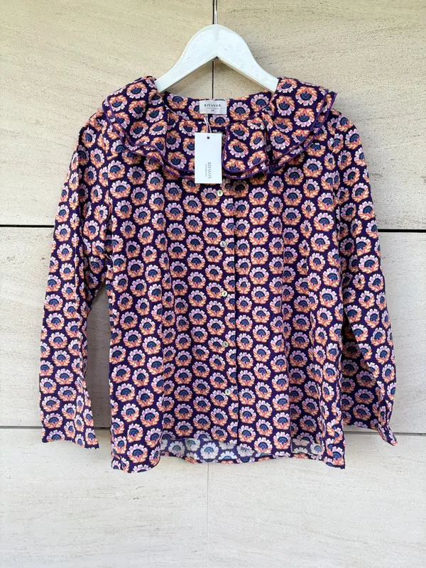 RITAVON. Blusa estamapda textura. T S
