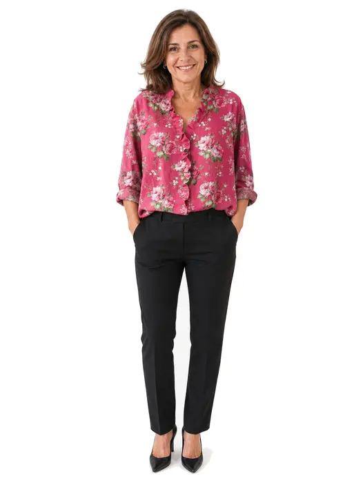 Rocío | Blusa Estampado Floral Rosa