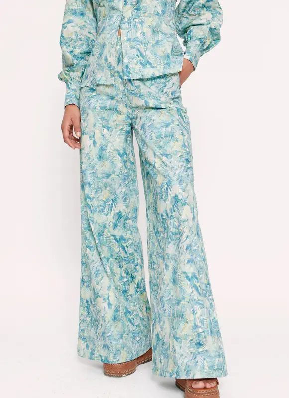 ROMUALDA. Pantalón estampado pata ancha