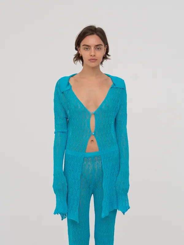 Saint Knit Blue Maxi Top