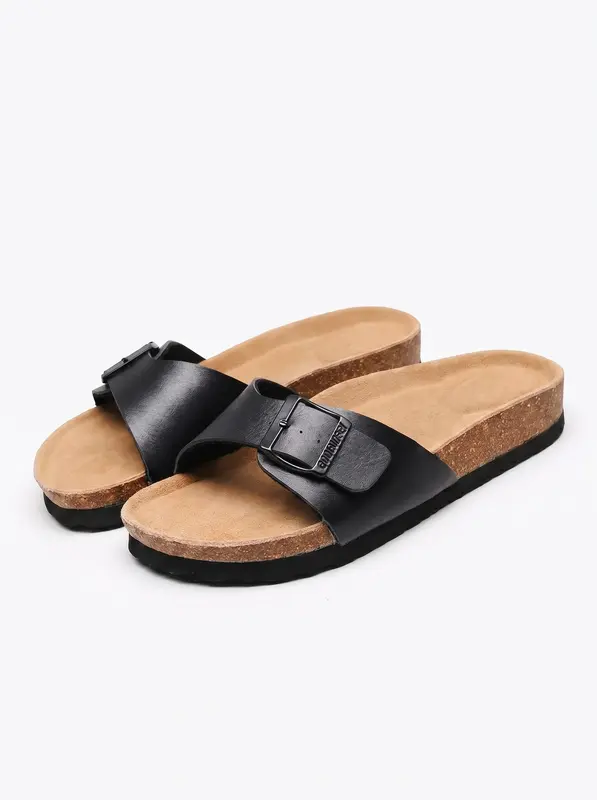 Sandalias de cuero de gamuza de primera calidad