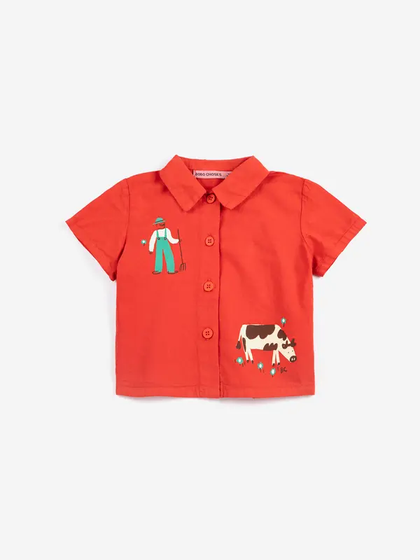 SB126AB028 Farm adventure woven shirt