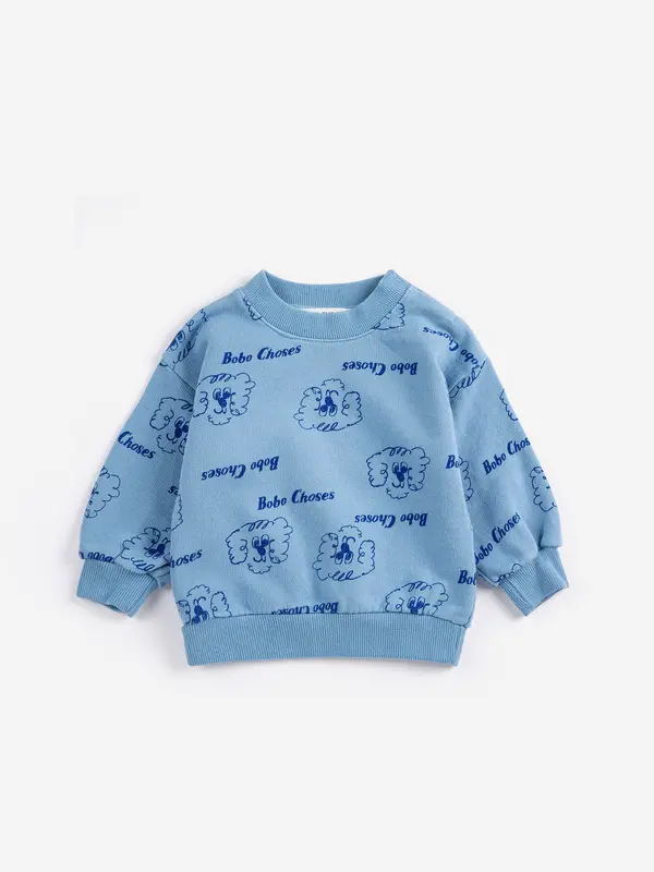 SB126AB044 Pickles The Dog all over sweatshirt