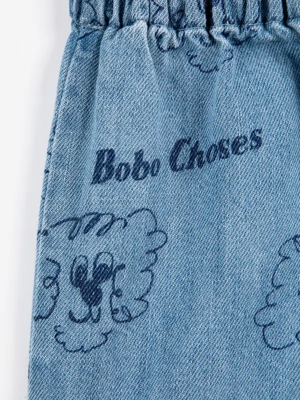 SB126AB057 Pickles The Dog all over denim short
