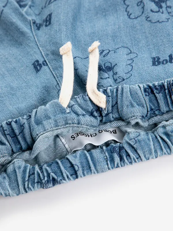 SB126AB074 Pickles The Dog all over denim pants