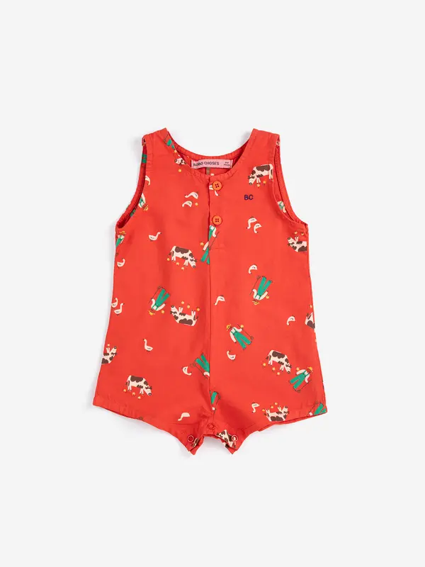 SB126AB079 Farm Adventure all over playsuit