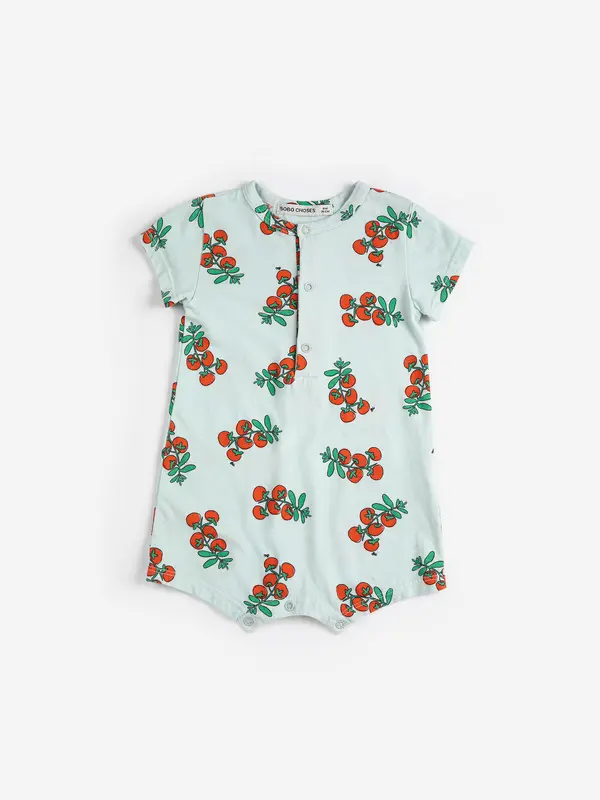 SB126AB083 Juicy Tomatoes all over playsuit