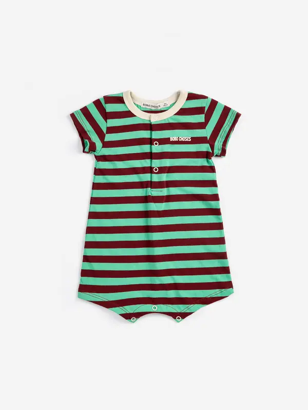 SB126AB084 Bobo Choses Striped playsuit