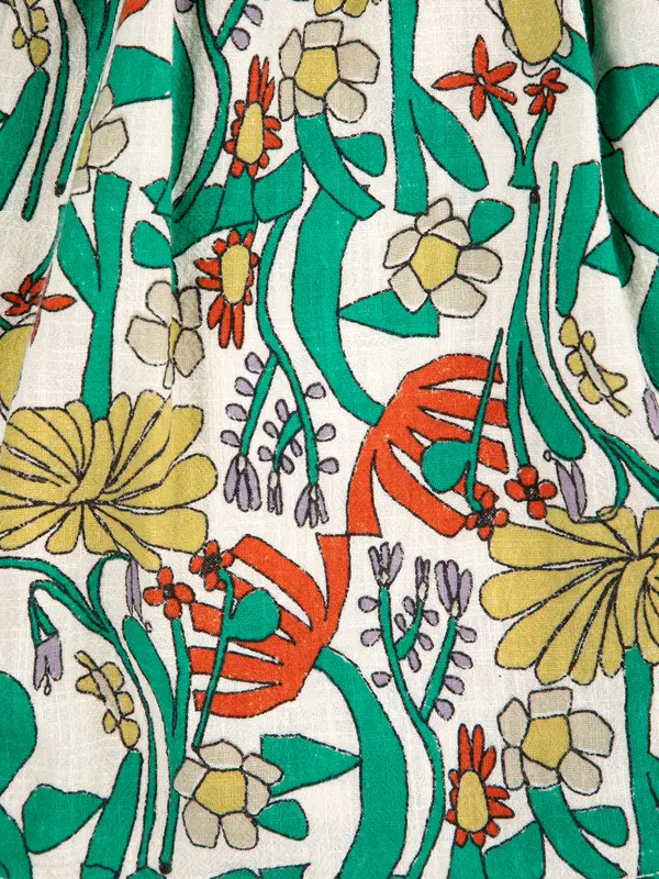 SB126AB089 Color Herbalist all over woven dress