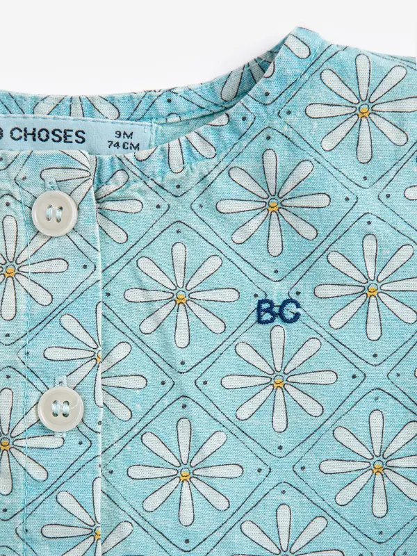 SB126AB091 Daisy Mosaic all over woven dress