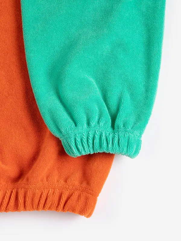 sb126ac050 Bobo Choses color block zipped sweatshirt