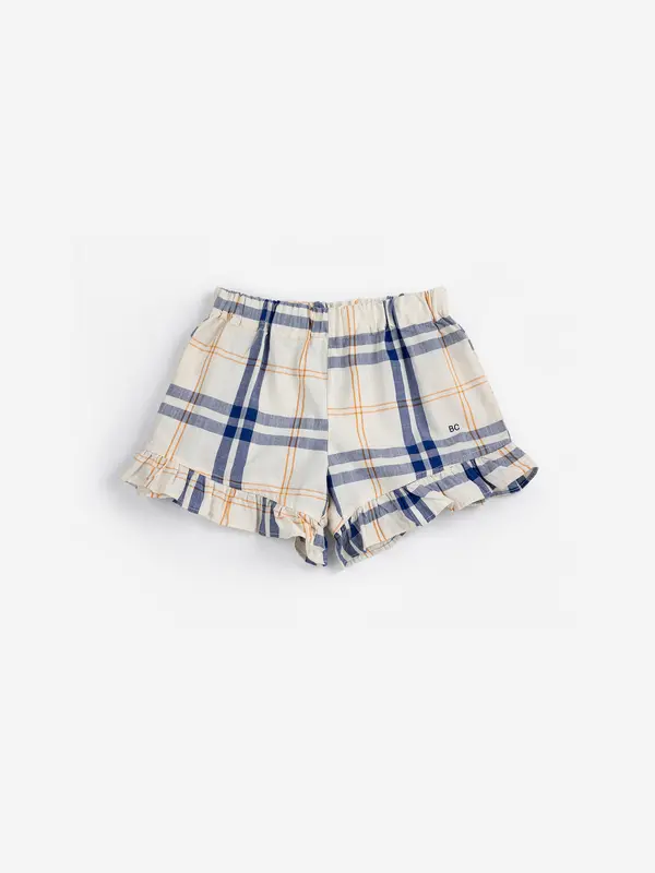SB126AC071 Fun Tartan ruffled woven shorts
