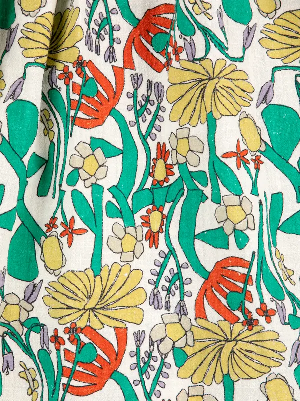 sb126ac104 Color Herbalist all over woven dress