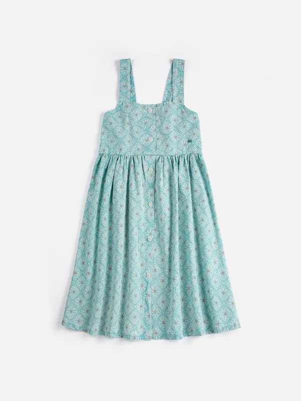 sb126ac106 Daisy Mosaic all over woven dress