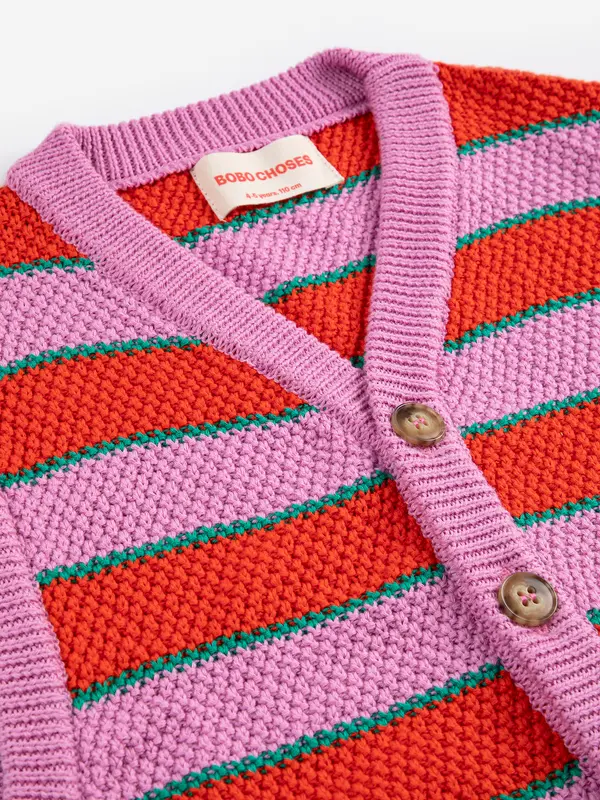 SB126AC116 BC Striped knitted vest