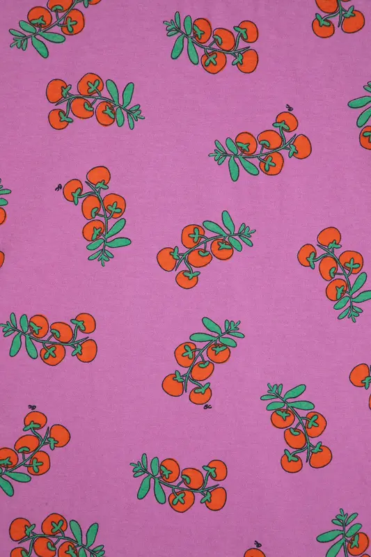 sb126ad005 Tomatoes print fitted T-shirt