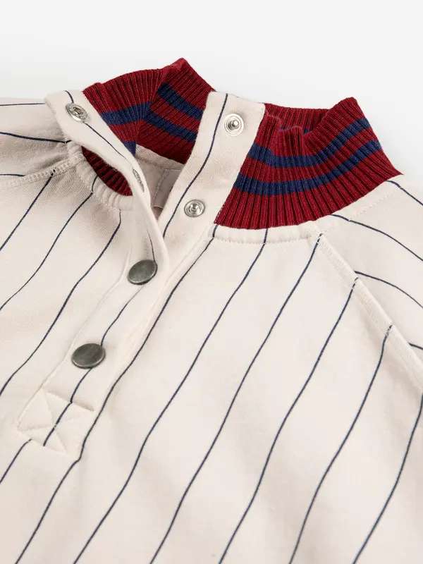 sb126ad037 Striped high neck sweatshirt