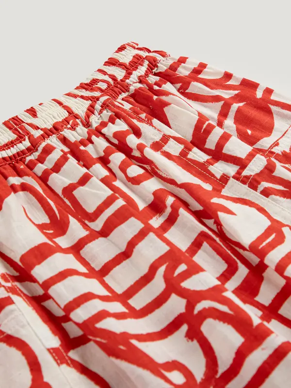 sb126ad046 Cookery festival pattern cotton pants