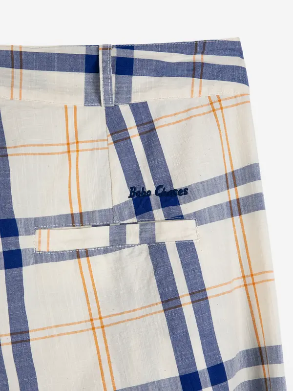 sb126ad055 Fun Tartan twill wide leg pants