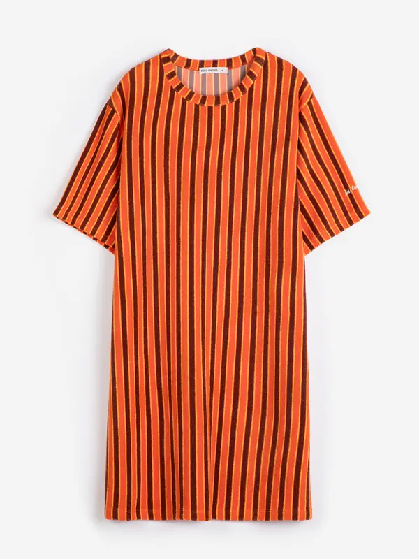 sb126ad066 Striped terry short dress