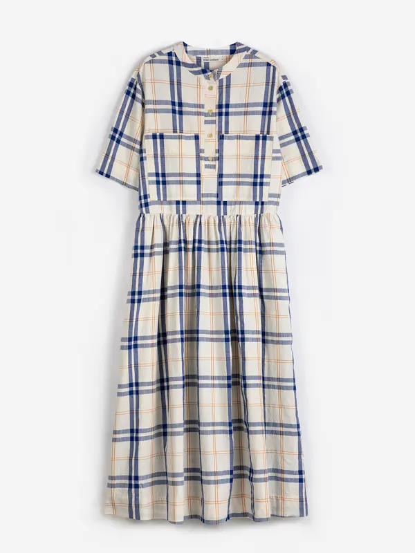 sb126ad073 Fun Tartan cotton dress