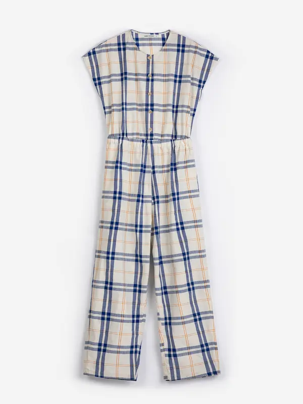 sb126ad084 Fun Tartan relaxed jumpsuit