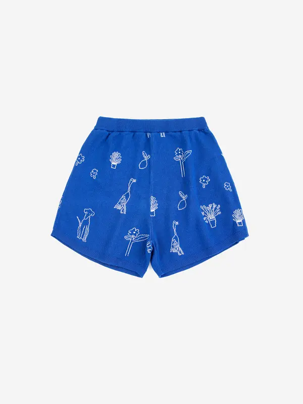 sb126ad099 Summer trip jacquard knitted shorts
