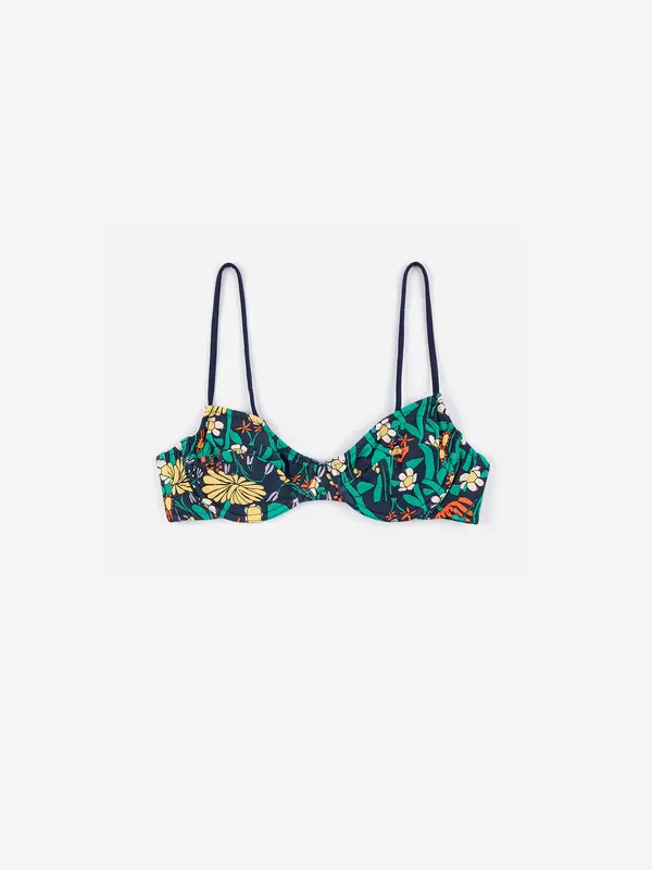 sb126ad112 Color Herbalist bustier tie straps top