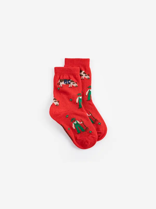 SB126AH005 Farm Adventure all over short socks