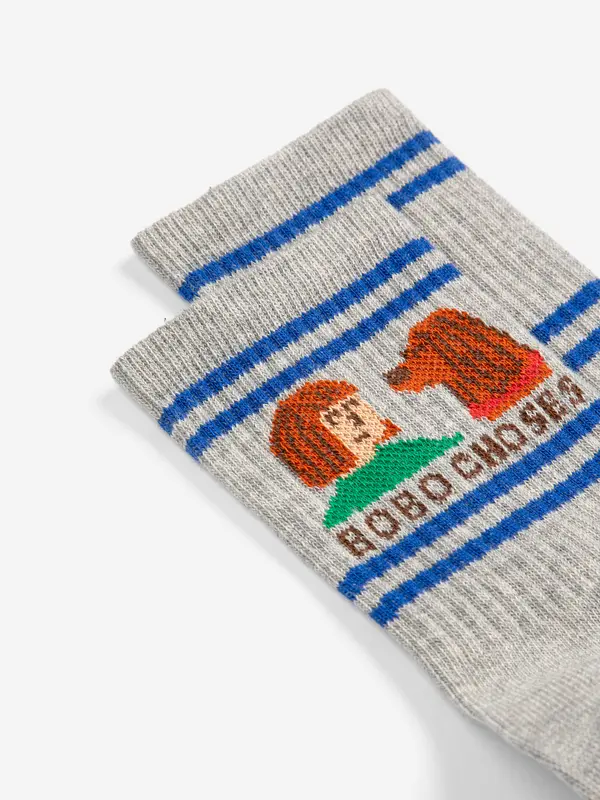 sb126ai009 Friends In A Pickle short socks