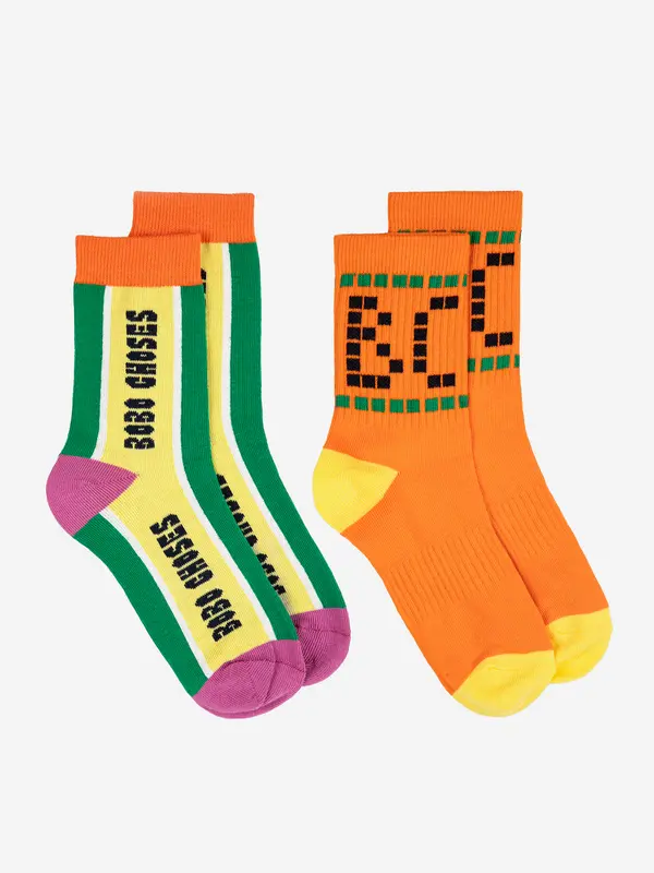 sb126ai012 Bobo Choses short socks pack x 2