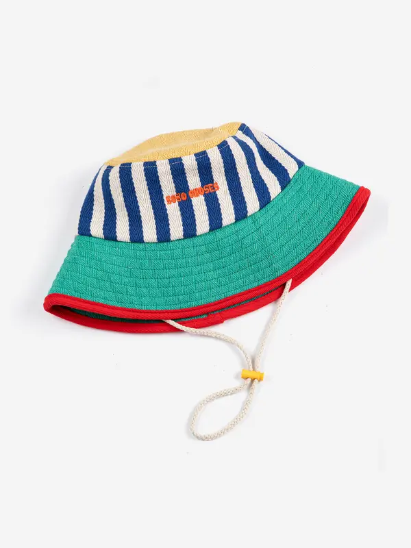 sb126ai047 Bobo Choses striped bucket hat