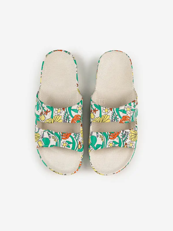 sb126ak004 Color Herbalist pattern rubber sandal