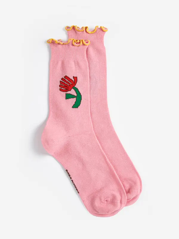 sb126ak007 Pixel Daisy cotton pack short socks