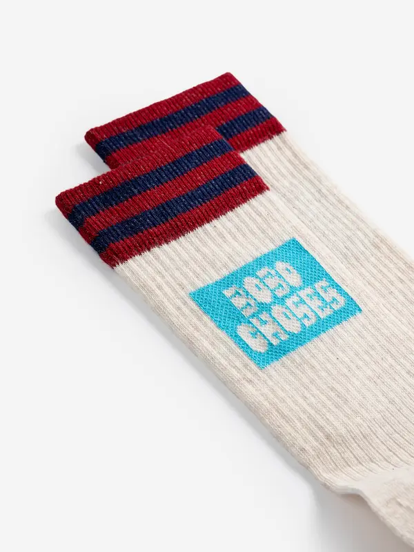 sb126ak009 Ribbed cotton short socks
