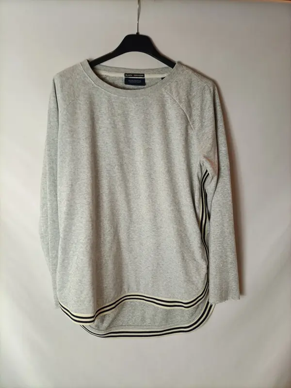 SCOTCH&SODA. Sudadera gris asimétrica. T XS (S)