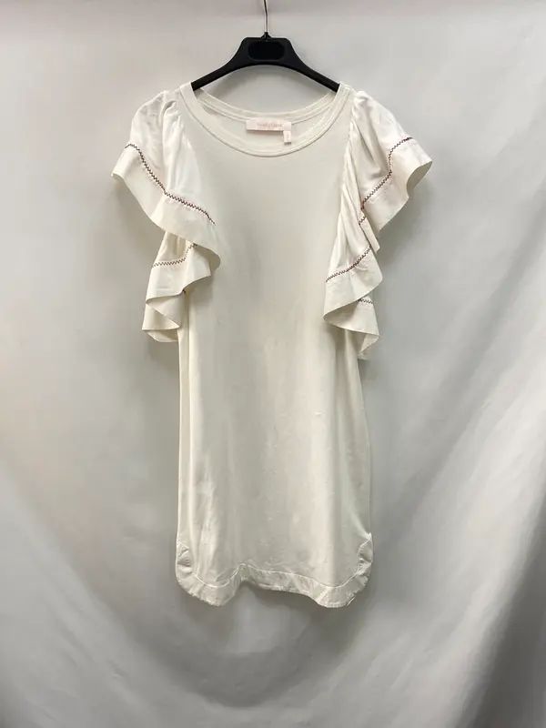 SEE BY CHLOE.  Vestido corto blanco T.s