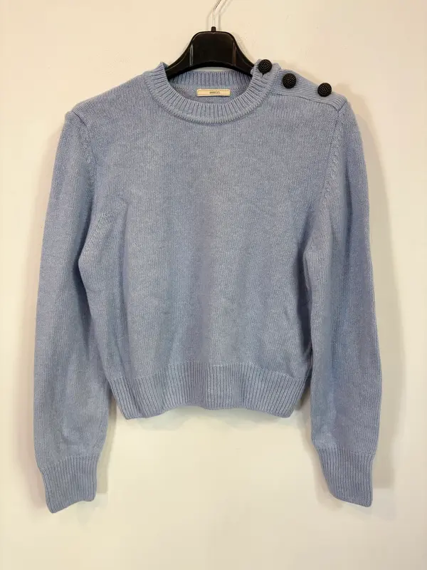 SESSÚN. Jersey azul claro lana