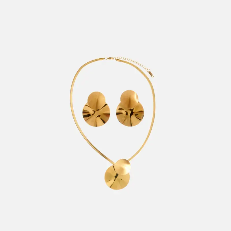 Set collar y pendiente giro - Alexah
