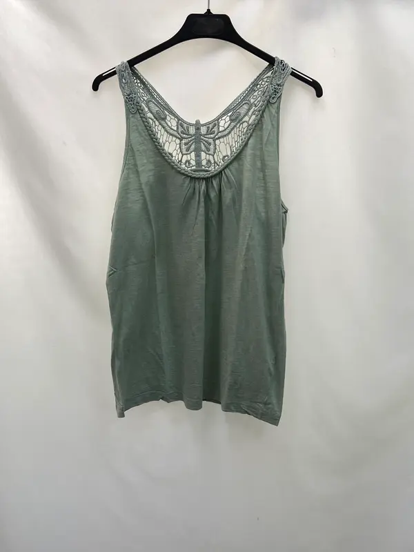 SFERA.Top verde encaje T.L
