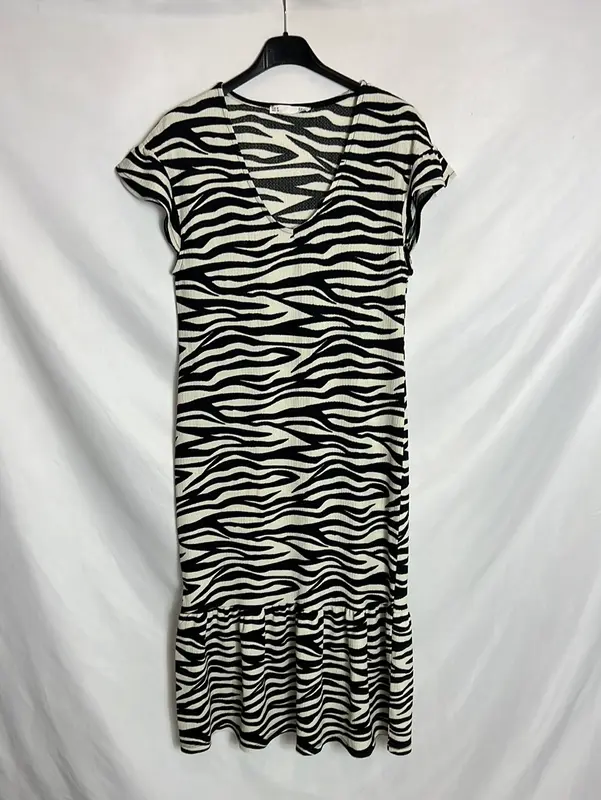 SFERA. Vestido midi print T.m